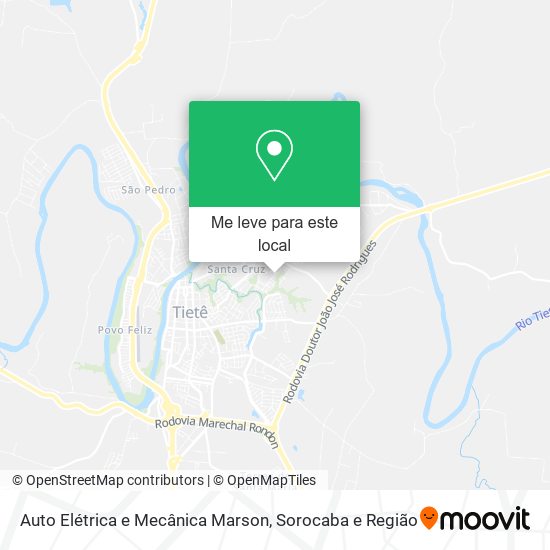 Auto Elétrica e Mecânica Marson mapa