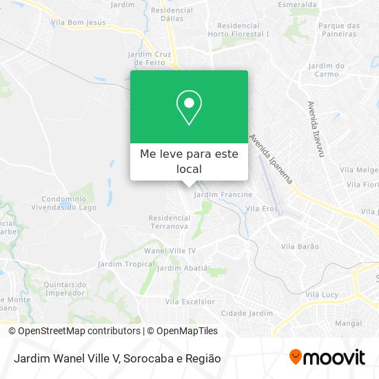 Jardim Wanel Ville V mapa