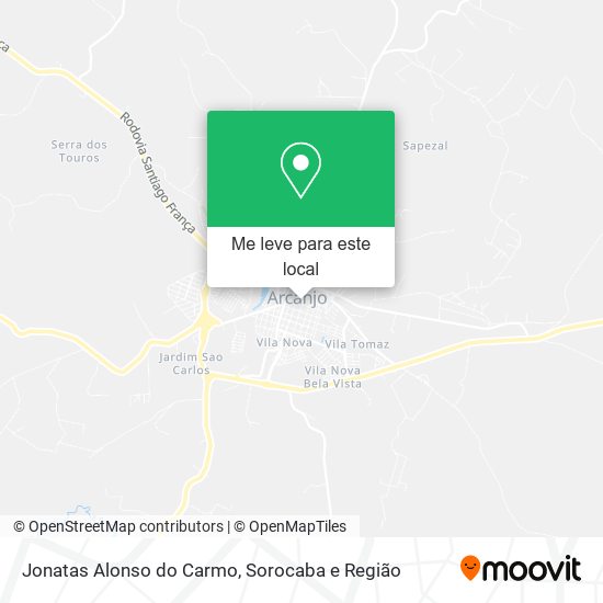 Jonatas Alonso do Carmo mapa