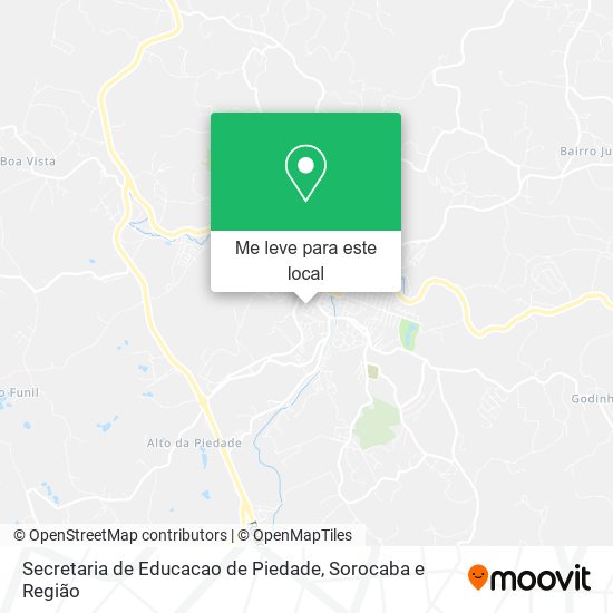 Secretaria de Educacao de Piedade mapa