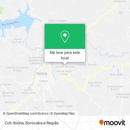 Ccb Ibiúna mapa