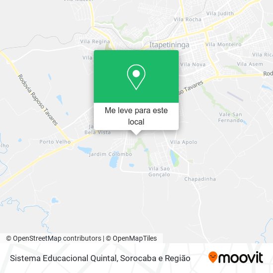 Sistema Educacional Quintal mapa