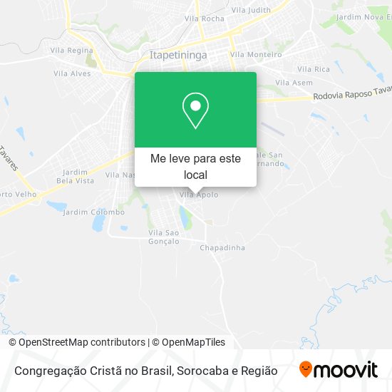 Congregação Cristã no Brasil mapa