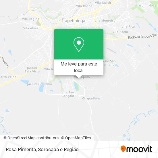 Rosa Pimenta mapa
