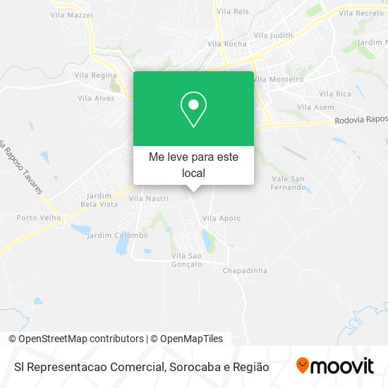 Sl Representacao Comercial mapa