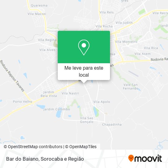 Bar do Baiano mapa
