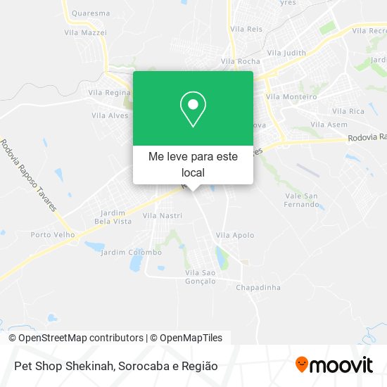 Pet Shop Shekinah mapa