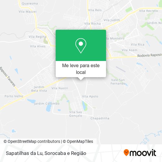 Sapatilhas da Lu mapa