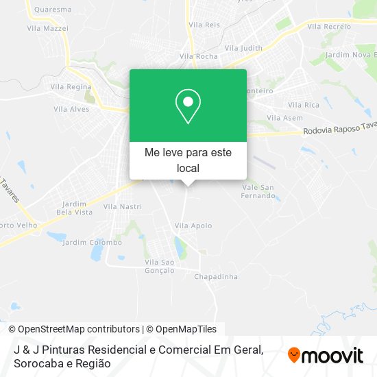 J & J Pinturas Residencial e Comercial Em Geral mapa