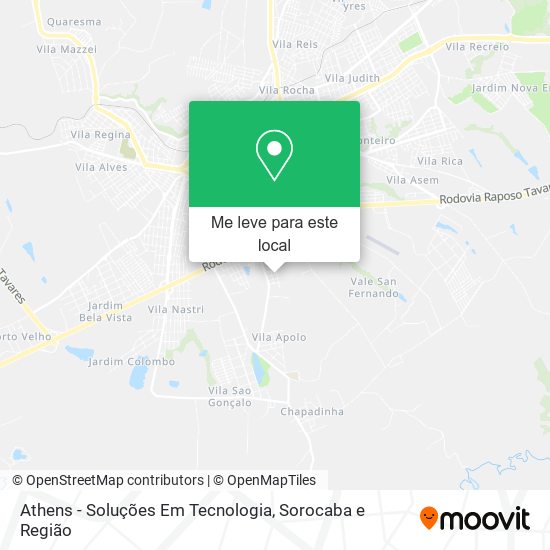 Athens - Soluções Em Tecnologia mapa