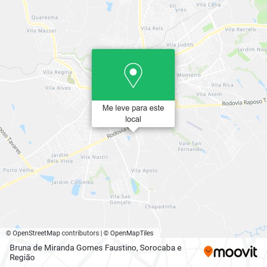 Bruna de Miranda Gomes Faustino mapa