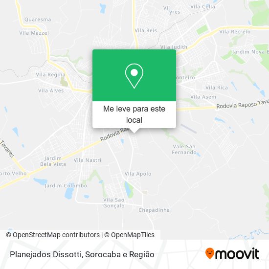 Planejados Dissotti mapa