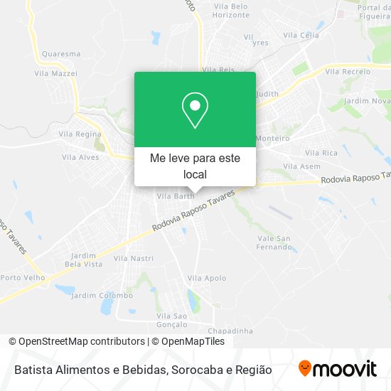 Batista Alimentos e Bebidas mapa