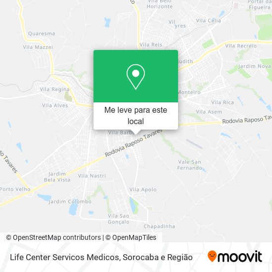 Life Center Servicos Medicos mapa