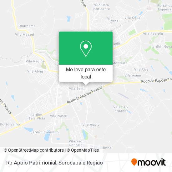 Rp Apoio Patrimonial mapa