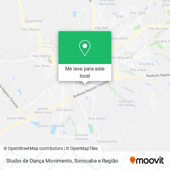 Studio de Dança Movimento mapa