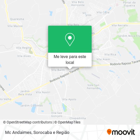 Mc Andaimes mapa