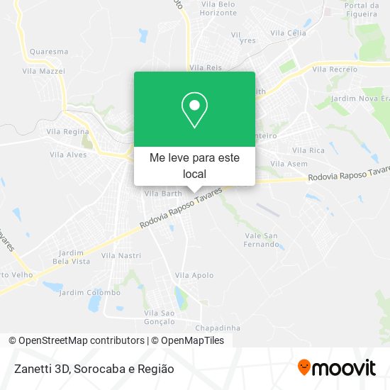 Zanetti 3D mapa