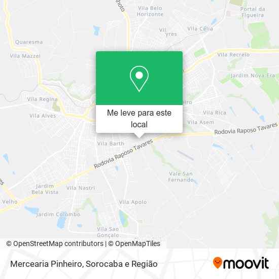 Mercearia Pinheiro mapa