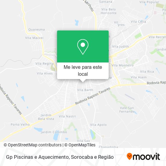 Gp Piscinas e Aquecimento mapa