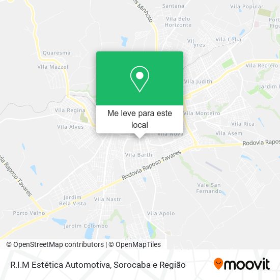 R.I.M Estética Automotiva mapa