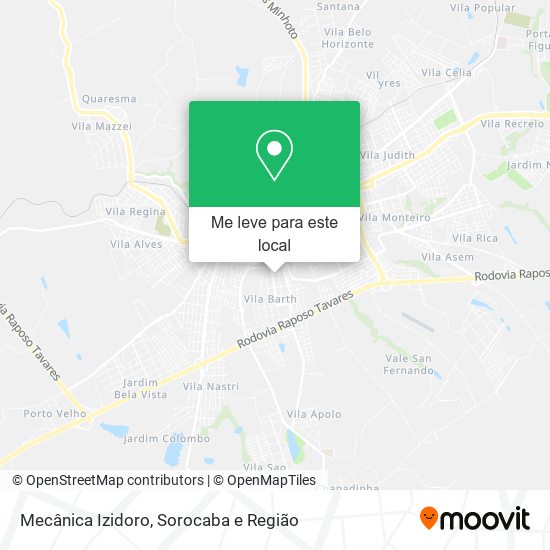 Mecânica Izidoro mapa