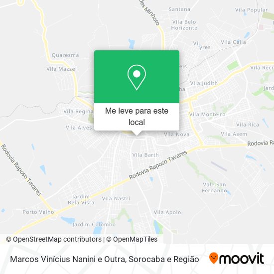 Marcos Vinícius Nanini e Outra mapa