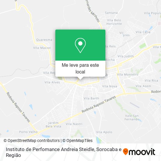 Instituto de Perfomance Andreia Steidle mapa