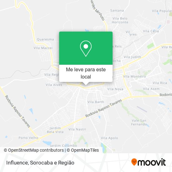 Influence mapa