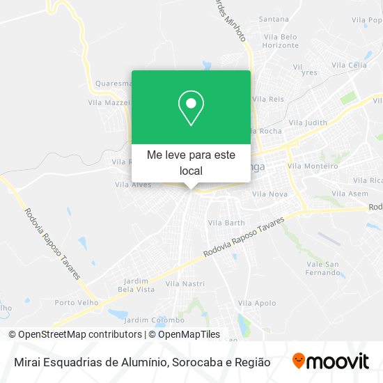 Mirai Esquadrias de Alumínio mapa