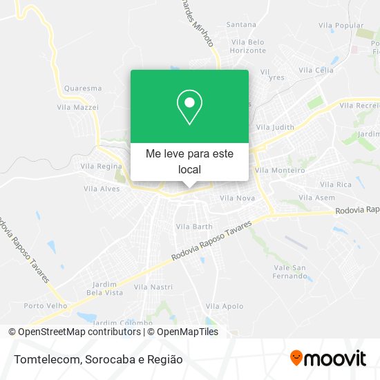 Tomtelecom mapa