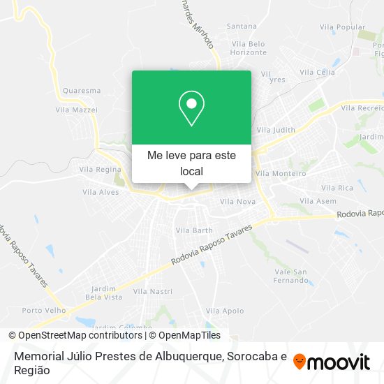Memorial Júlio Prestes de Albuquerque mapa