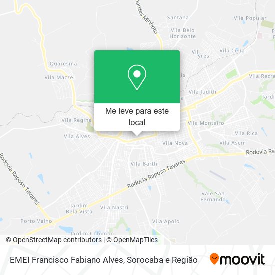 EMEI Francisco Fabiano Alves mapa