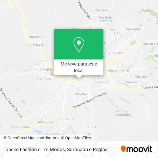 Jacke Fashion e Tm Modas mapa