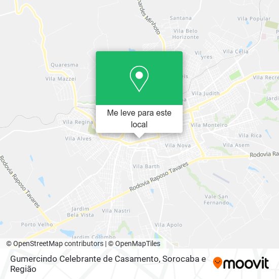 Gumercindo Celebrante de Casamento mapa
