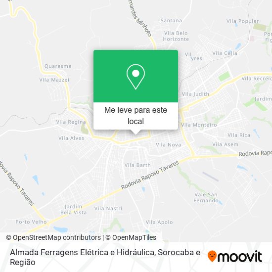 Almada Ferragens Elétrica e Hidráulica mapa