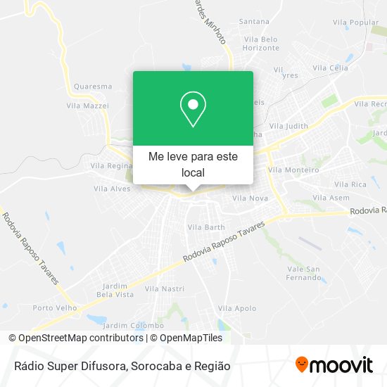 Rádio Super Difusora mapa