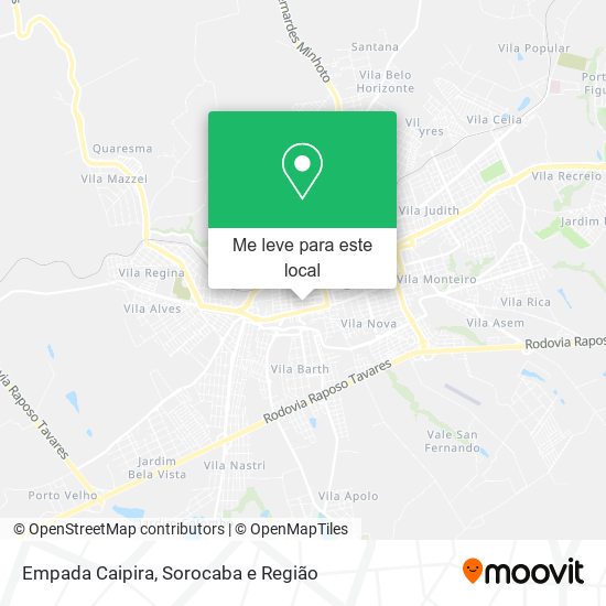Empada Caipira mapa