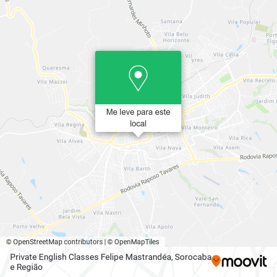 Private English Classes Felipe Mastrandéa mapa