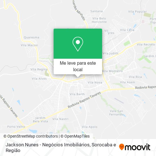 Jackson Nunes - Negócios Imobiliários mapa