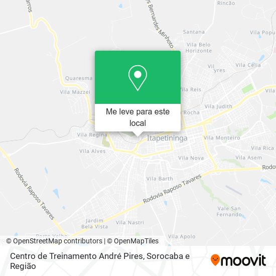 Centro de Treinamento André Pires mapa
