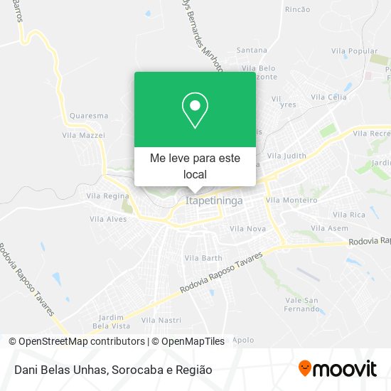 Dani Belas Unhas mapa