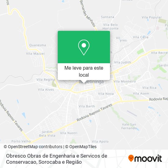 Obresco Obras de Engenharia e Servicos de Conservacao mapa