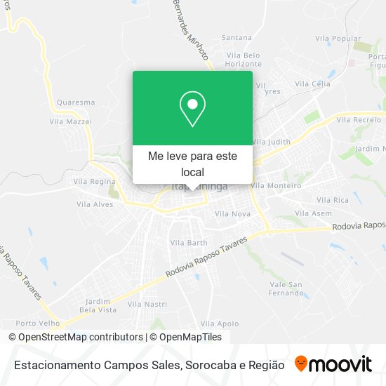Estacionamento Campos Sales mapa