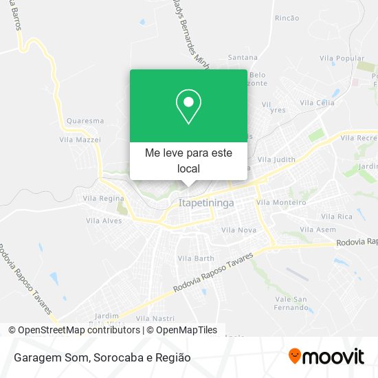 Garagem Som mapa