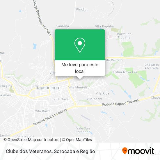 Clube dos Veteranos mapa