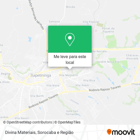 Divina Materiais mapa