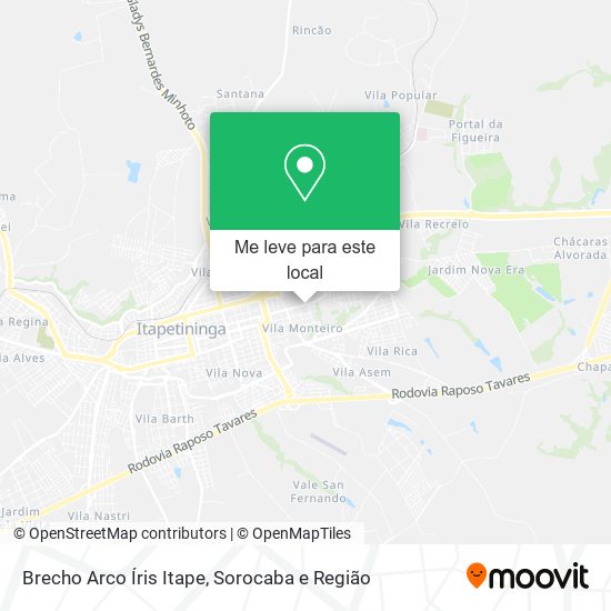 Brecho Arco Íris Itape mapa