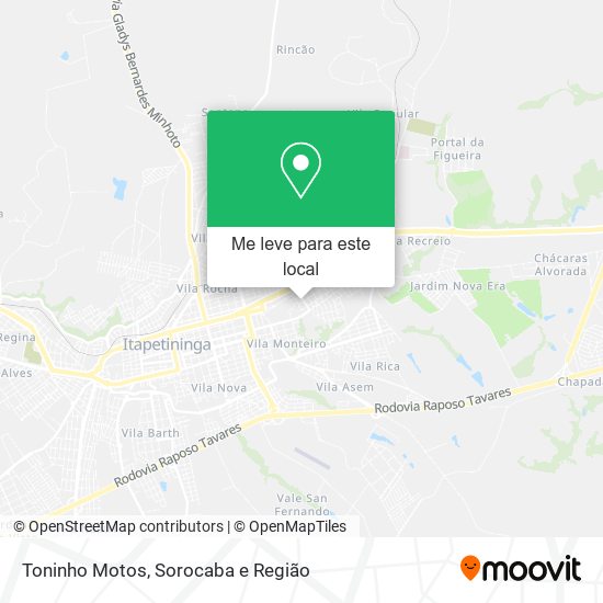 Toninho Motos mapa