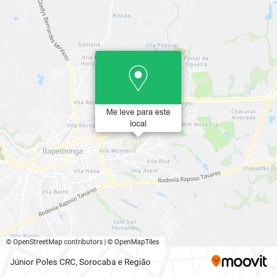 Júnior Poles CRC mapa